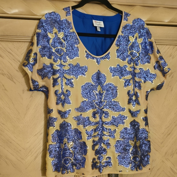 Tracy Reese for Neiman Marcus Target Brand Top. Size Small. Color: Tank and Blue - Picture 13 of 14